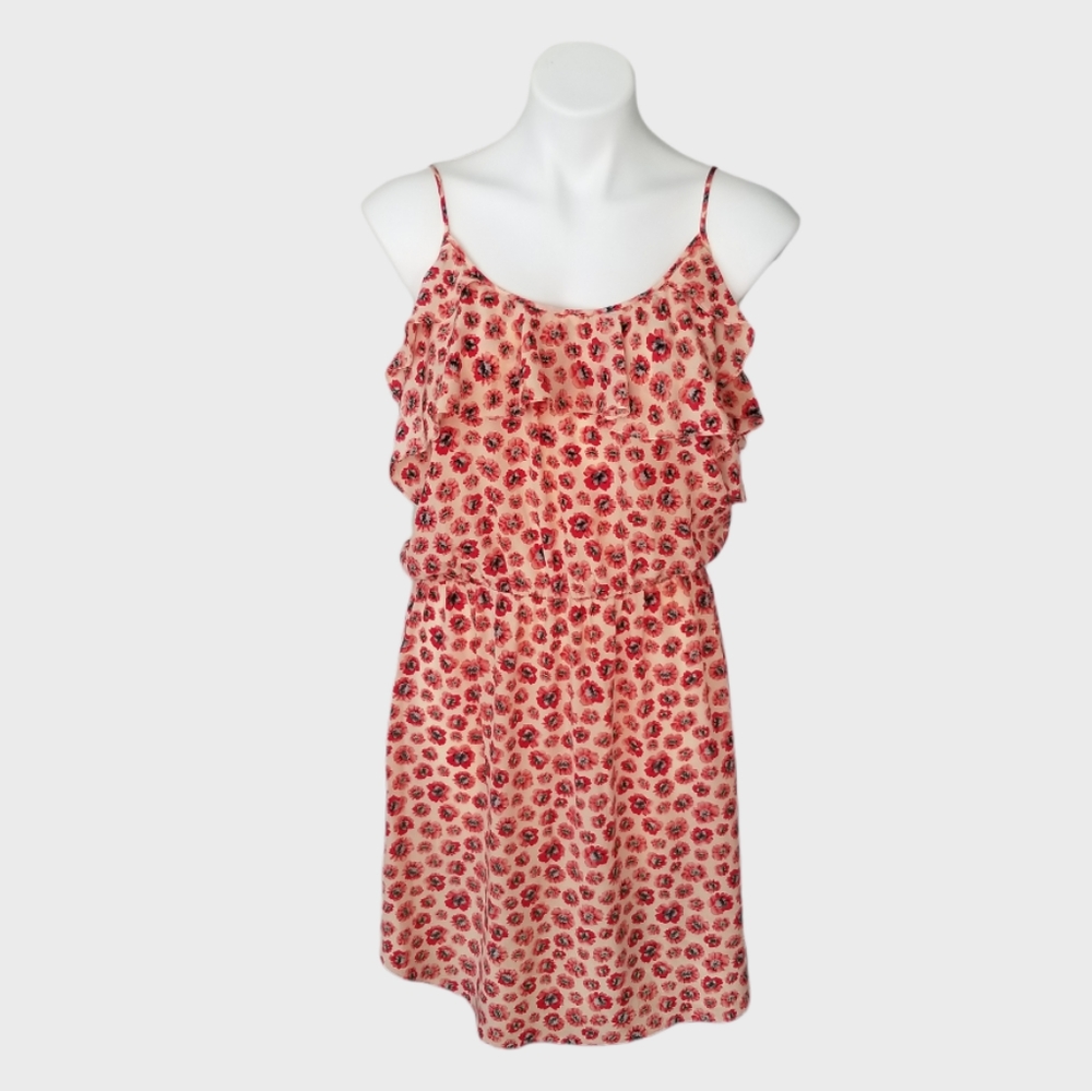 Rebecca Taylor Pink Floral Mini Dress